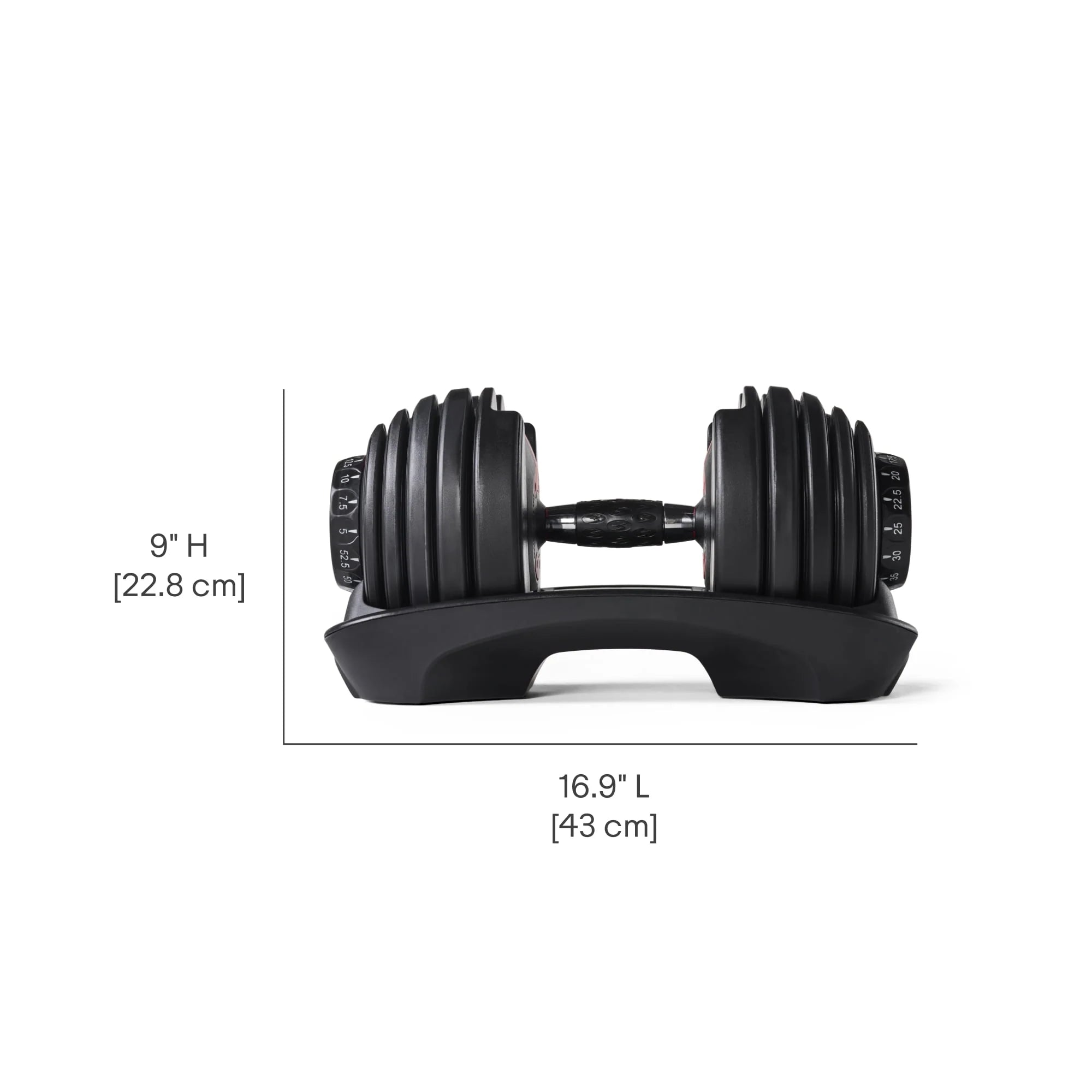 BowFlex SelectTech 552 Adjustable Dumbbells, Pair S36708