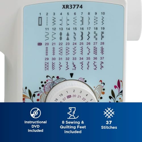 Brother XR3774 Sewing and Quilting Machine with Wide Table M883