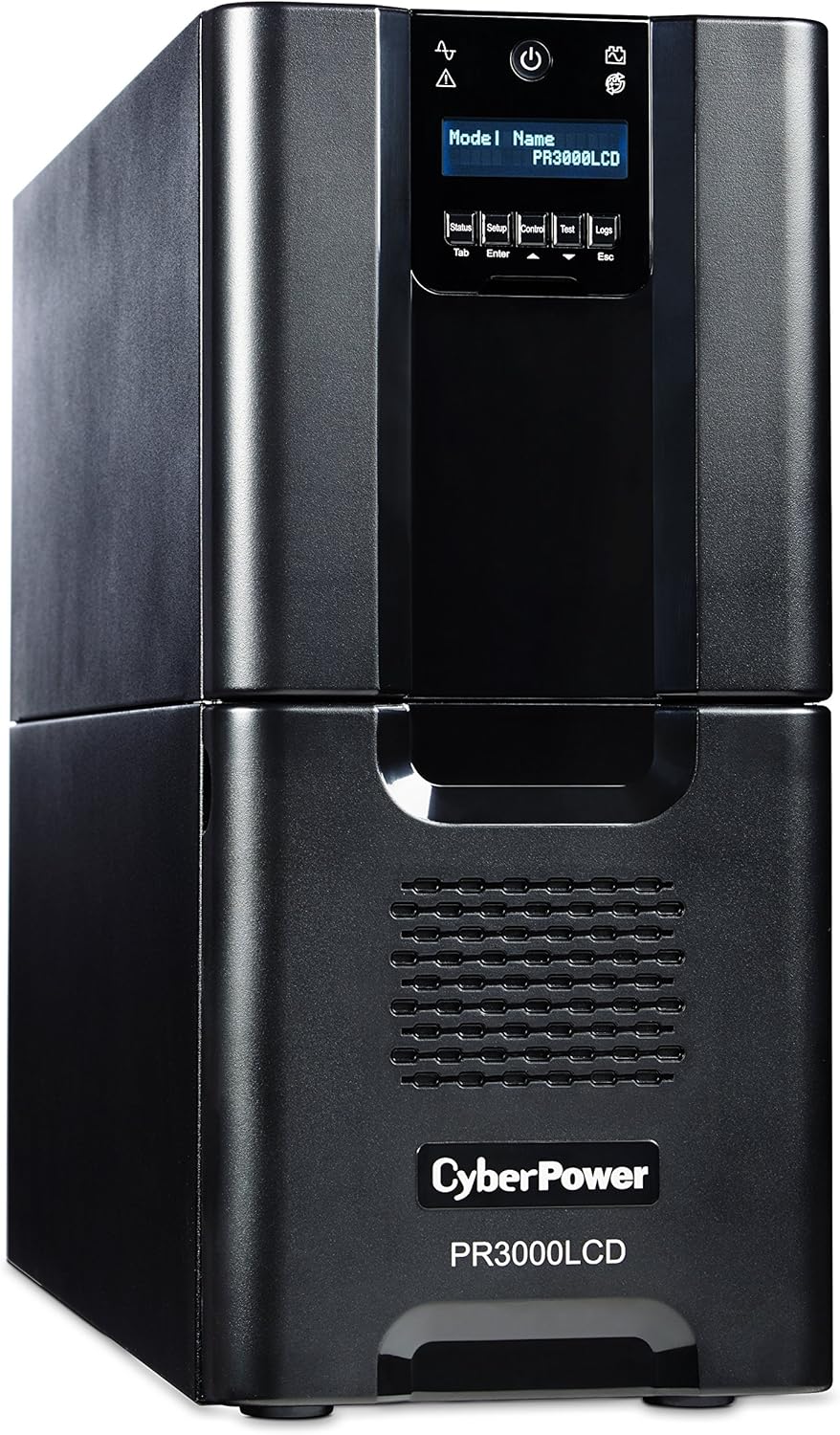 CyberPower PR1500LCD Smart App Sinewave UPS System, 1500VA/1500W W8182