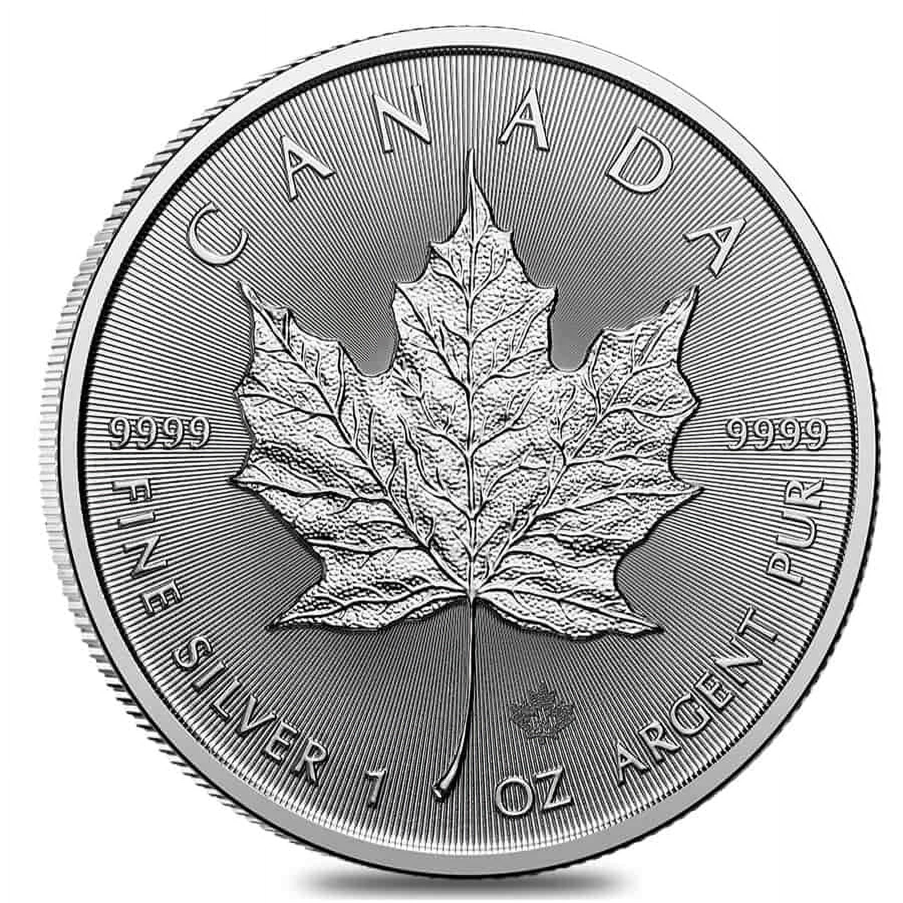 2024 1 oz Canadian Silver Maple Leaf Coin BU (Lot of 10) A4225