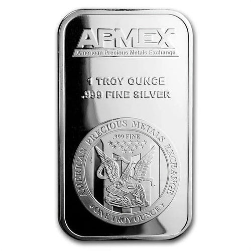 1 oz Silver Bar - APMEX (Lot of 5) - Walmart B970129