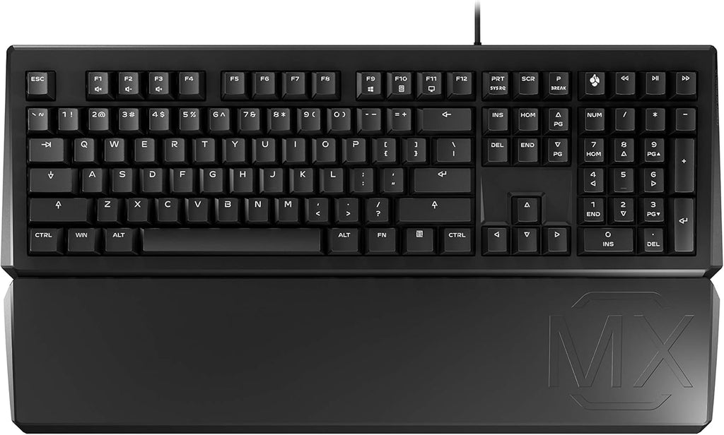 Cherry MX Board 1.0 - MX Red Silent - Mechanical Keyboard - High Performance - Palm Rest -QWERTY, Black