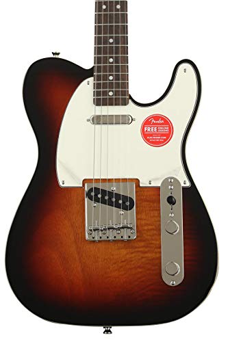 Squier Classic Vibe 70s Thinline Telecaster Electric Guitar Natural Maple Fingerboard W3907