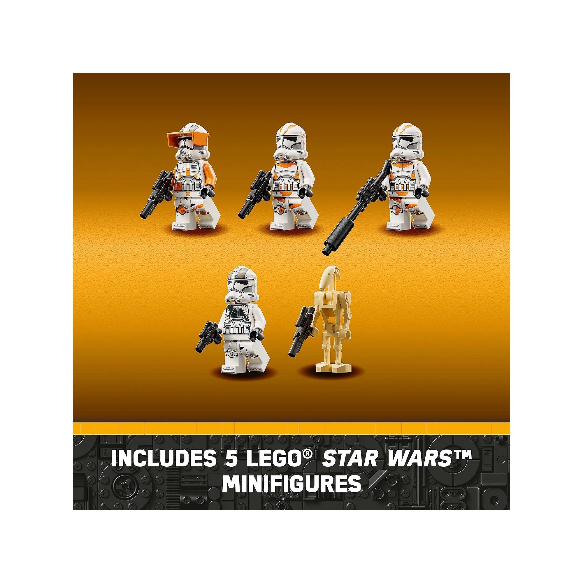 LEGO Star Wars AT-TE Walker 75337 Poseable Toy with Clone Troopers & Battle Droids I9315