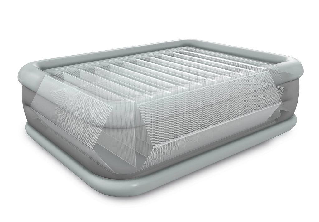 Intex Dream Lux Pillow Top Dura-Beam Airbed Mattress with Internal Pump, Queen D93685