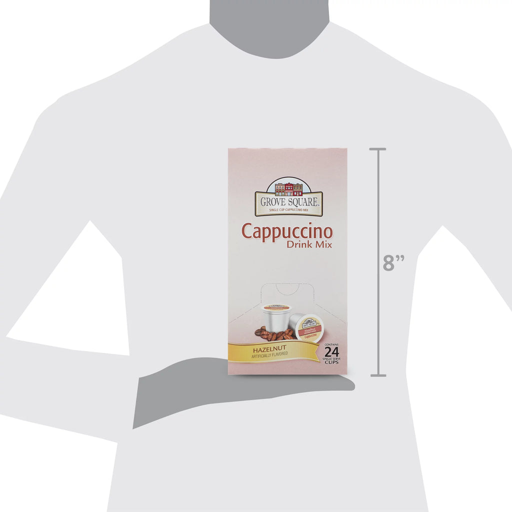 Grove Square Hazelnut Cappuccino Coffee Pods, 24 Count for Keurig K-Cup Brewers J882964