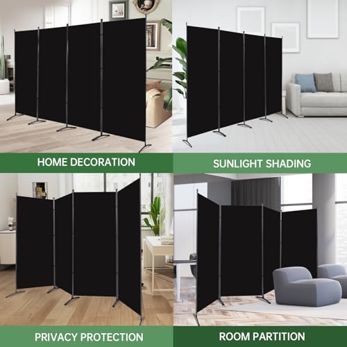 Room Divider Folding Privacy Screens, 3 Panel Portable Partition Q514484