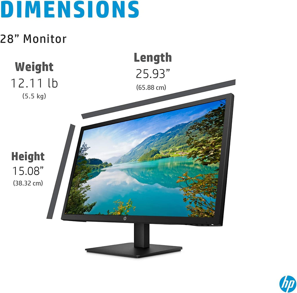 HP 28-inch 4K LED Monitor with AMD FreeSync, Dual HDMI and DisplayPort N589