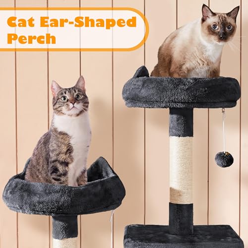 Yaheetech 62.5in Cat Tree with Platform & Hammock, Dark Gray L747397