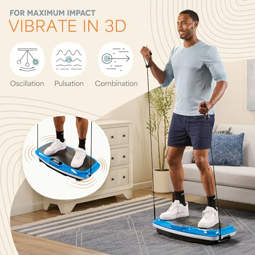 Lifepro Vibration Plate Exercise Machine with Magnetic Acupoints for Full Body Fitness A59153