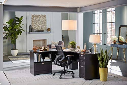 Realspace Magellan Performance L-Shaped Desk, Espresso B609