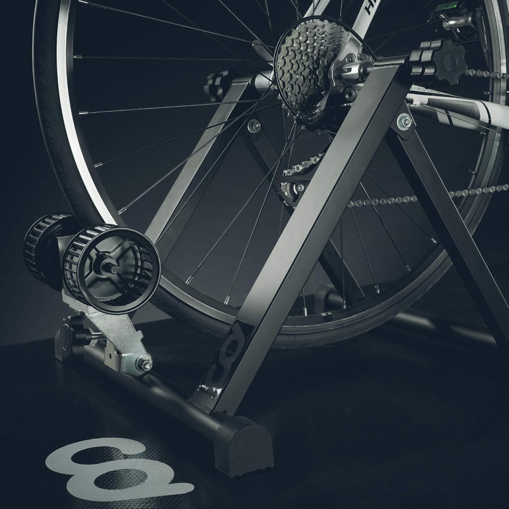 CyclingDeal Wind Resistance Bike Trainer Stand with Front Block Riser & Skewers Y98446