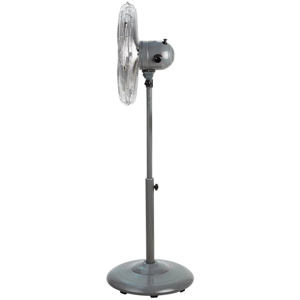 Better Homes & Gardens 16 inch Adjustable Oscillating Metal Stand Fan, Red O2097