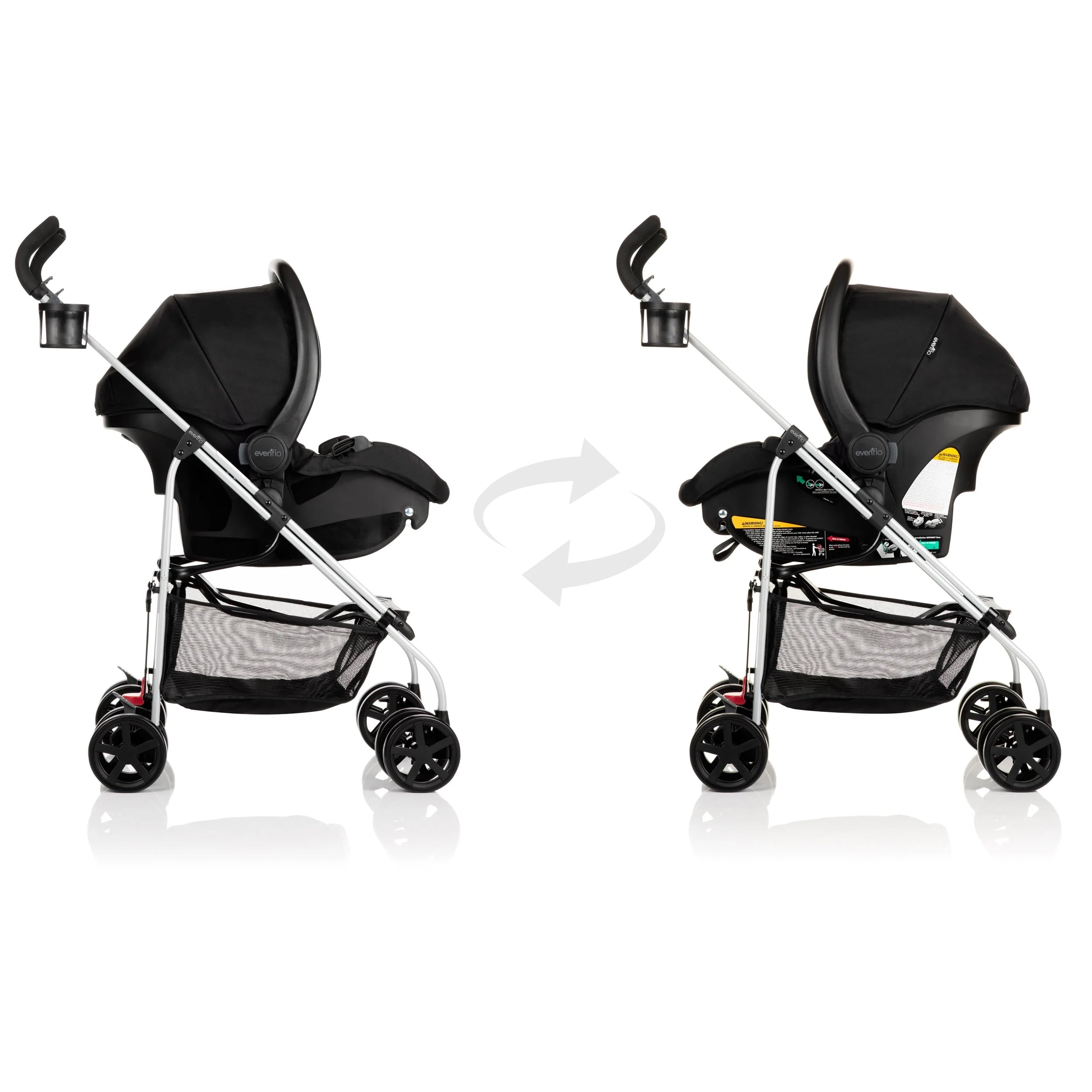 Evenflo Reversi Lightweight Reversible Stroller, Altair Black F135961