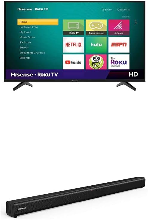 Hisense 40-Inch Class H4 Series LED Roku Smart TV with Alexa Compatibility A334