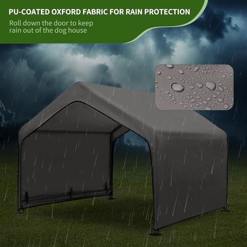 Summertrail Extra Large Dog House Outdoor Tent with Breathable Mesh Windows, Gray U95297