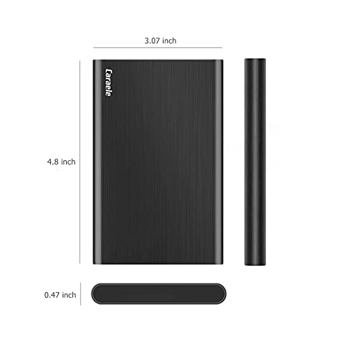 750GB Ultra Slim Portable External Hard Drive USB3.0 for PC, Mac, Xbox, PS4 (Black) C665600
