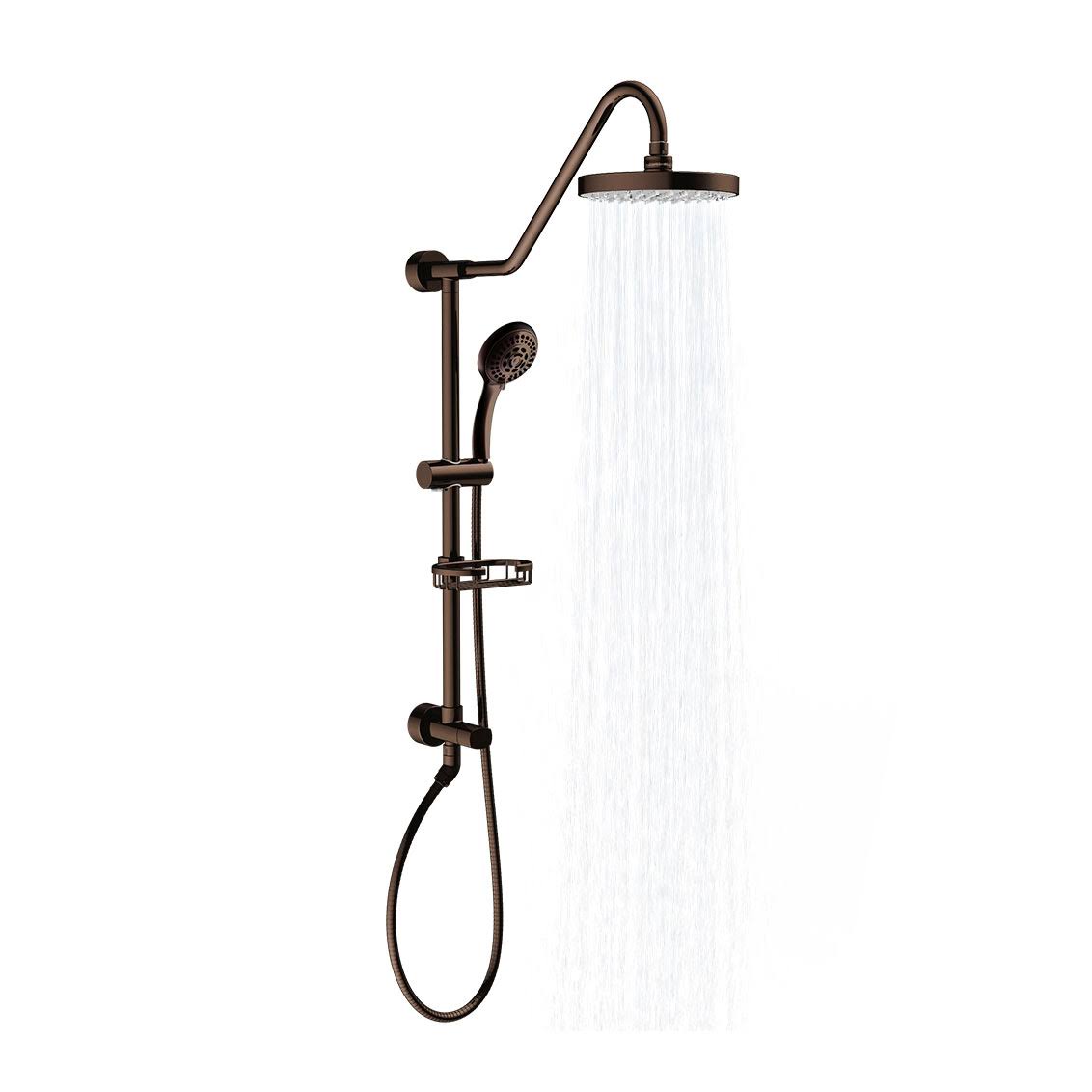 Pulse Kauai III Dual Rain Shower Hand Held Head Spa System, Oil Rubbed Bronze Z5006