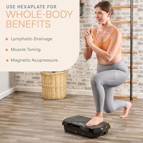 Lifepro Vibration Plate Exercise Machine with Magnetic Acupoints for Full Body Fitness A59153