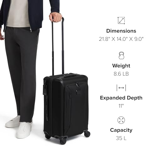 TUMI Aerotour 4 Wheel Expandable Carry-On Luggage, Black W53747