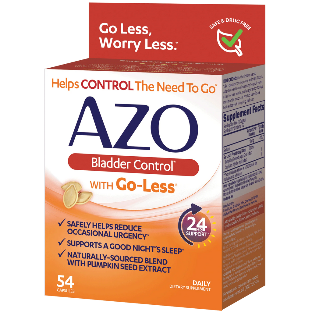 AZO Bladder Control with Go-Less Daily Supplement, 54 Count Capsules P383