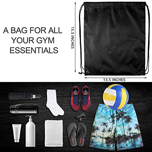 GoodtoU 40 Pack Drawstring Backpacks Waterproof Nylon Cinch Bags for School Gym N792