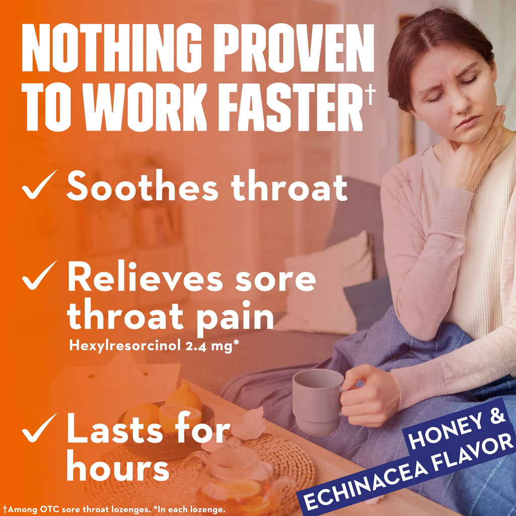 Mucinex Instasoothe Cough Drops Honey & Echinacea, 40 Count O535459