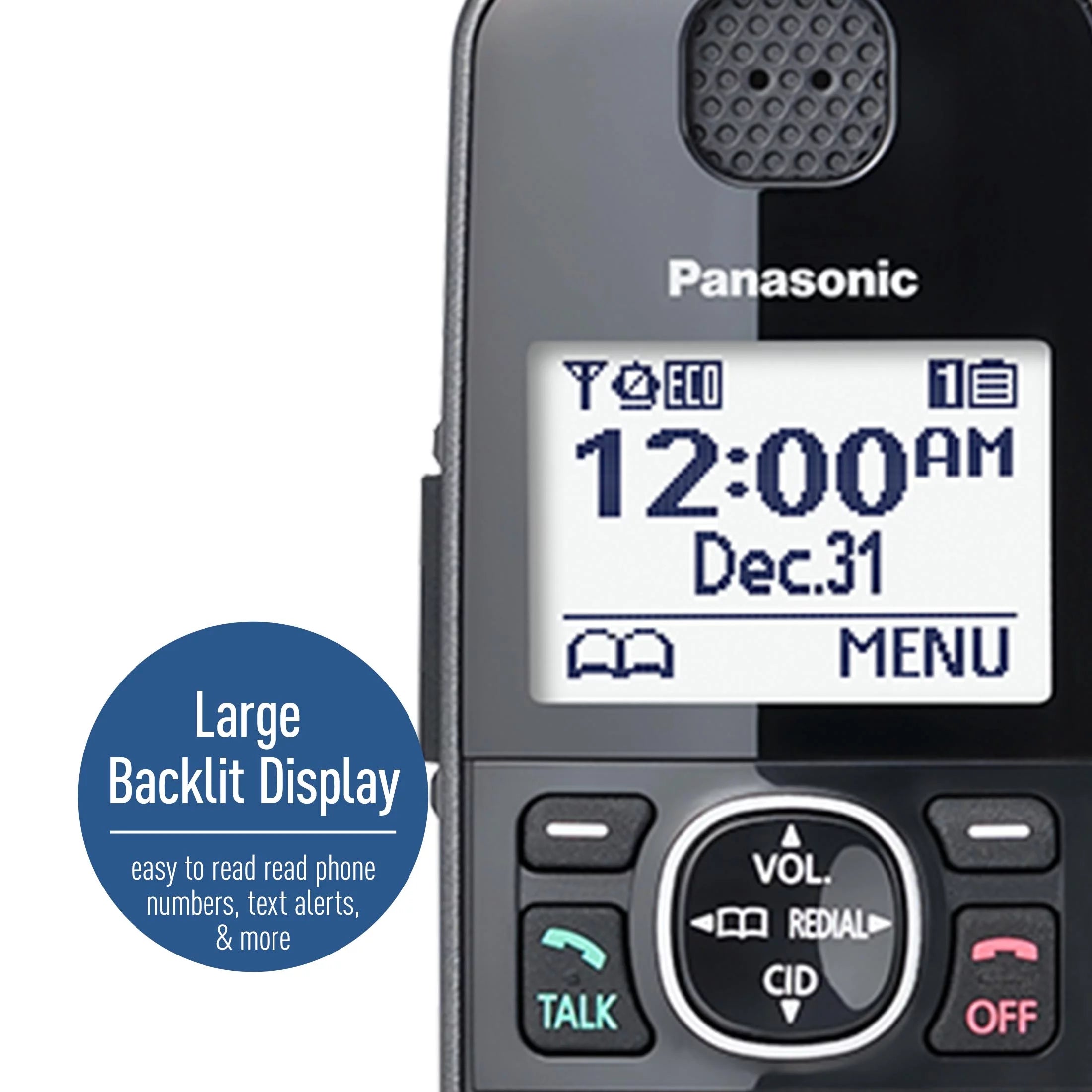 Panasonic 3-Handset Expandable Cordless Phone with Answering System - KX-TG3833M Z508697