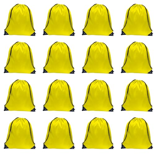GoodtoU 40 Pack Drawstring Backpacks Waterproof Nylon Cinch Bags for School Gym N792