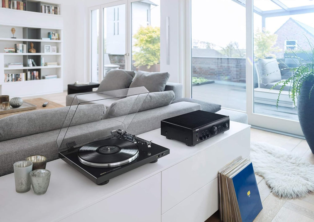 Denon DP-300F Fully Automatic Analog Turntable with Built-in Phono Equalizer O923