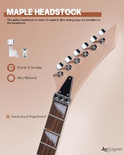 Leo Jaymz DIY Single Cut Electric Guitar Kit Mahogany Rosewood B148
