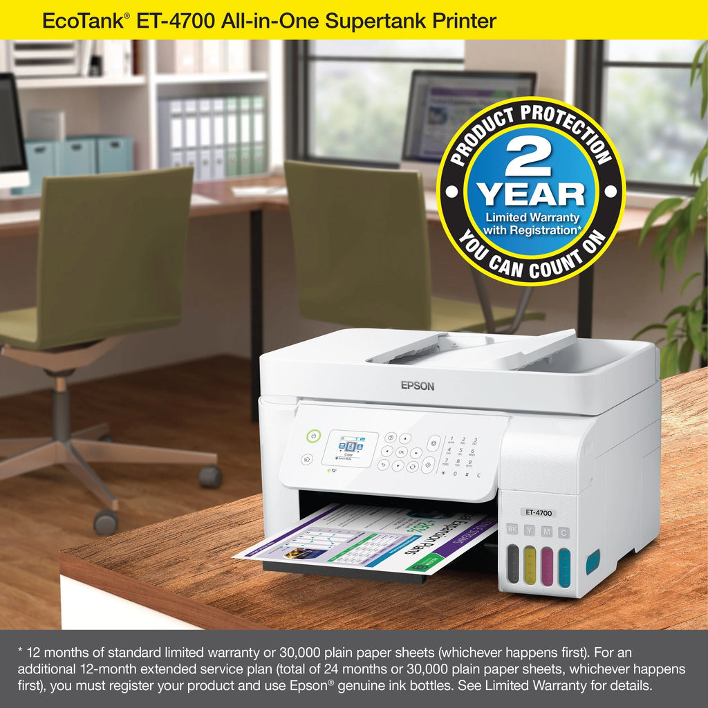 Epson EcoTank ET-4700 Wireless All-in-One Supertank Printer R6903