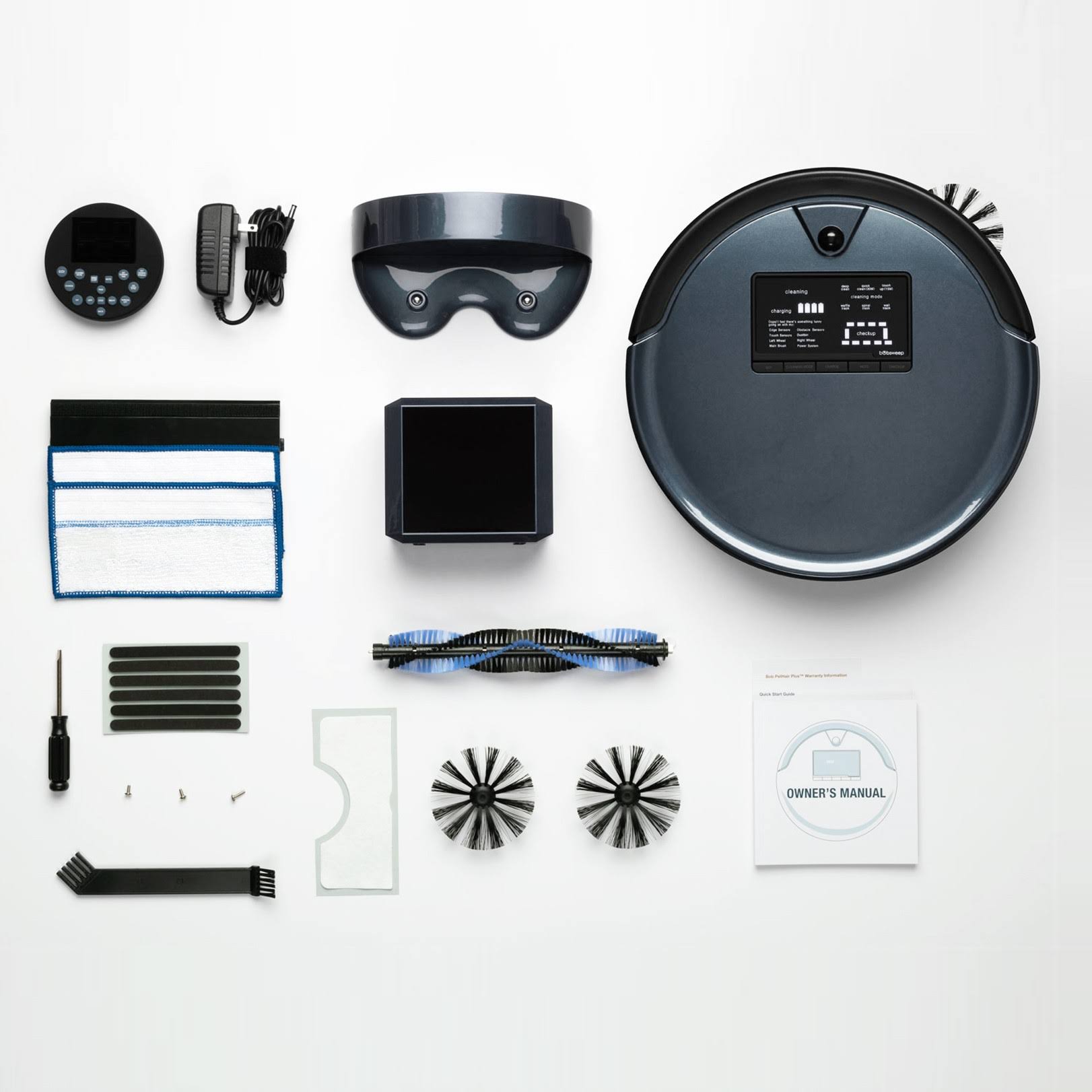 bObsweep Bob PetHair Plus Wet/Dry Robotic Vacuum Charcoal N9714