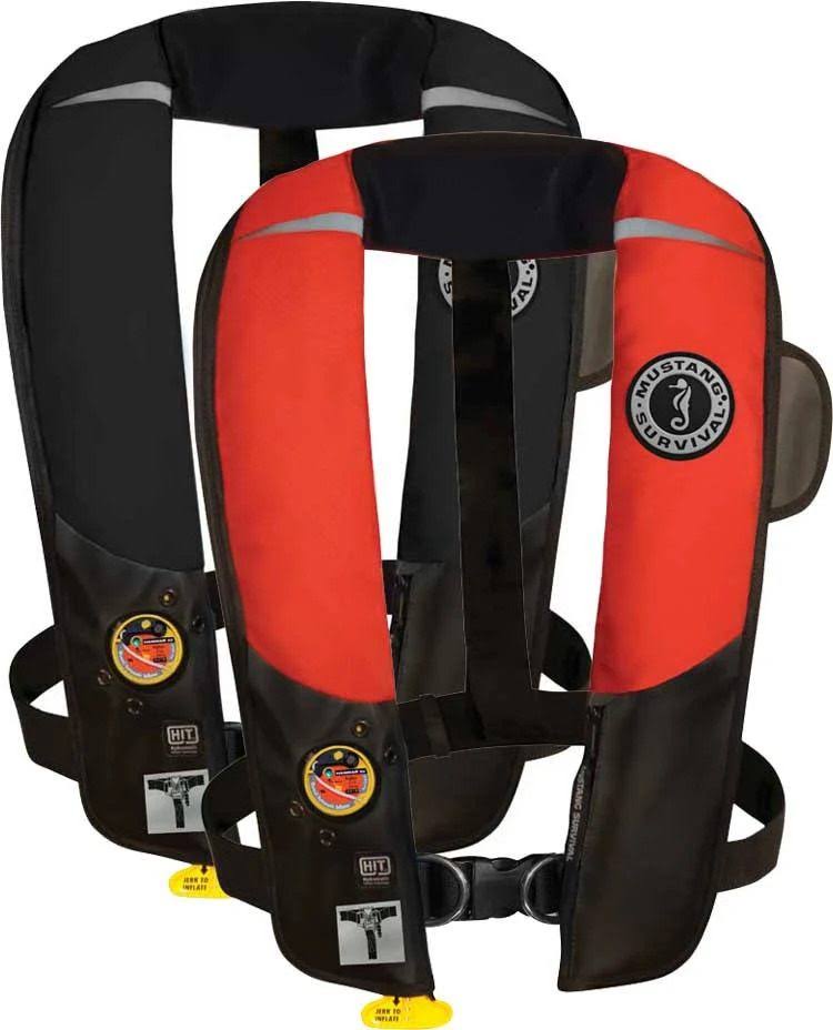 Mustang Survival Hit Inflatable Automatic PFD with Harness Black B451
