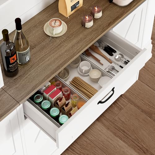 72" Tall Storage Cabinet with Adjustable Shelves & Steel Frame, Dark Grey F5479