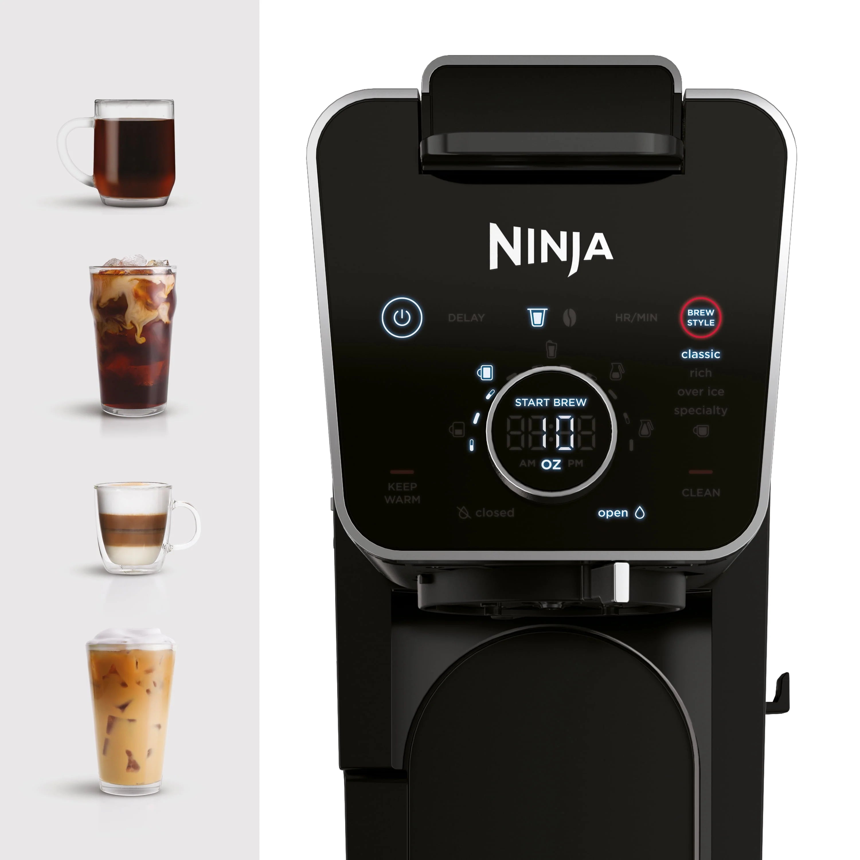 Ninja CFP300 DualBrew Specialty Coffee System, 12-Cup Drip Coffee Maker S172