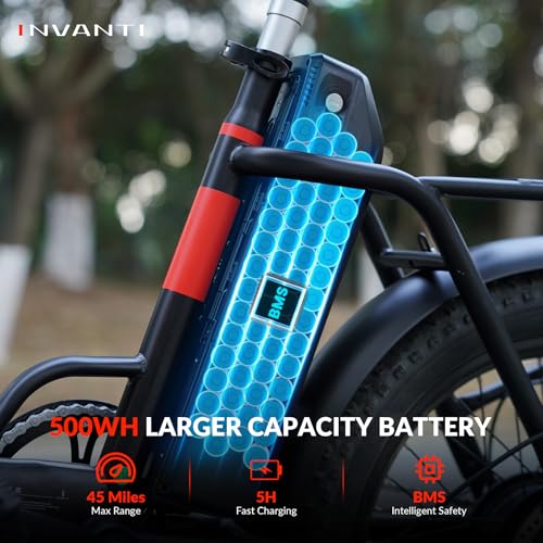 Folding Electric Bike 1000W for Adults, 20" Step-Thru Fat Tire, 7-Speed D6852