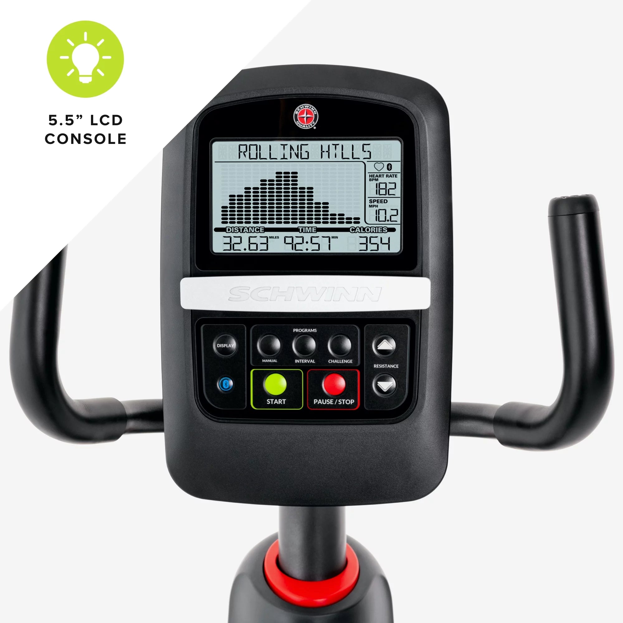 Schwinn 230 Recumbent Exercise Bike with Zwift Compatibility L399826