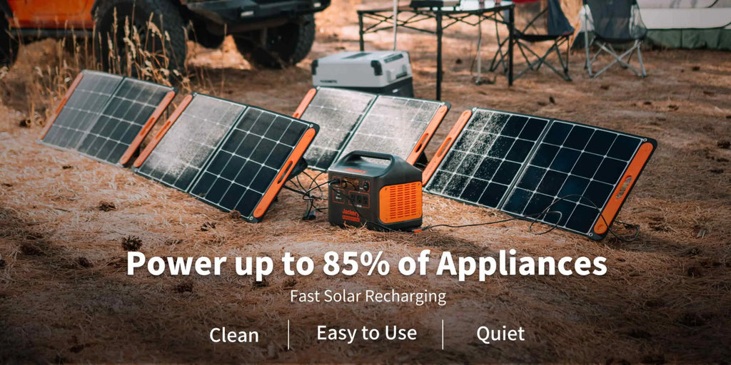 Jackery Solar Generator 1500 Portable Power Kit with 4 SolarSaga 100W Panels Q146