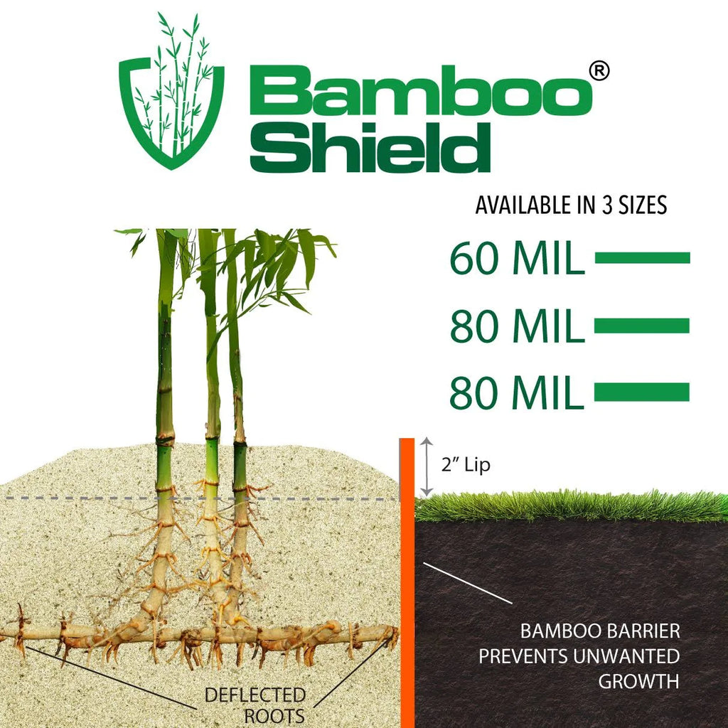 Bamboo Shield 50 ft x 24 in x 60 Mil Bamboo Root Barrier W78453
