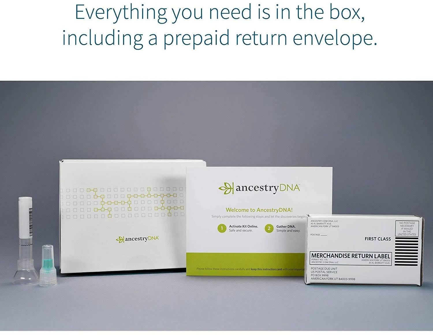 AncestryDNA: Genetic Ethnicity + Traits Test W336583