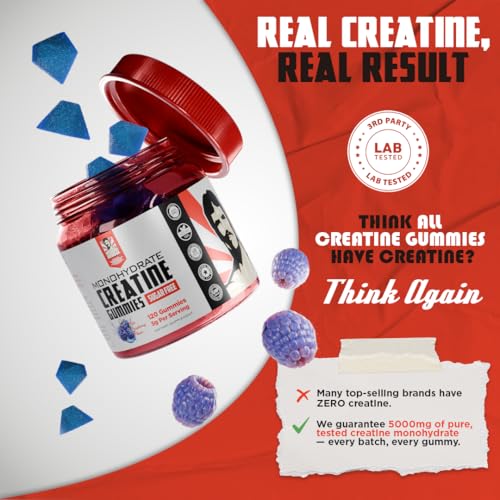 Old School Labs 5000mg Creatine Monohydrate Gummies, 120 Ct Q7777