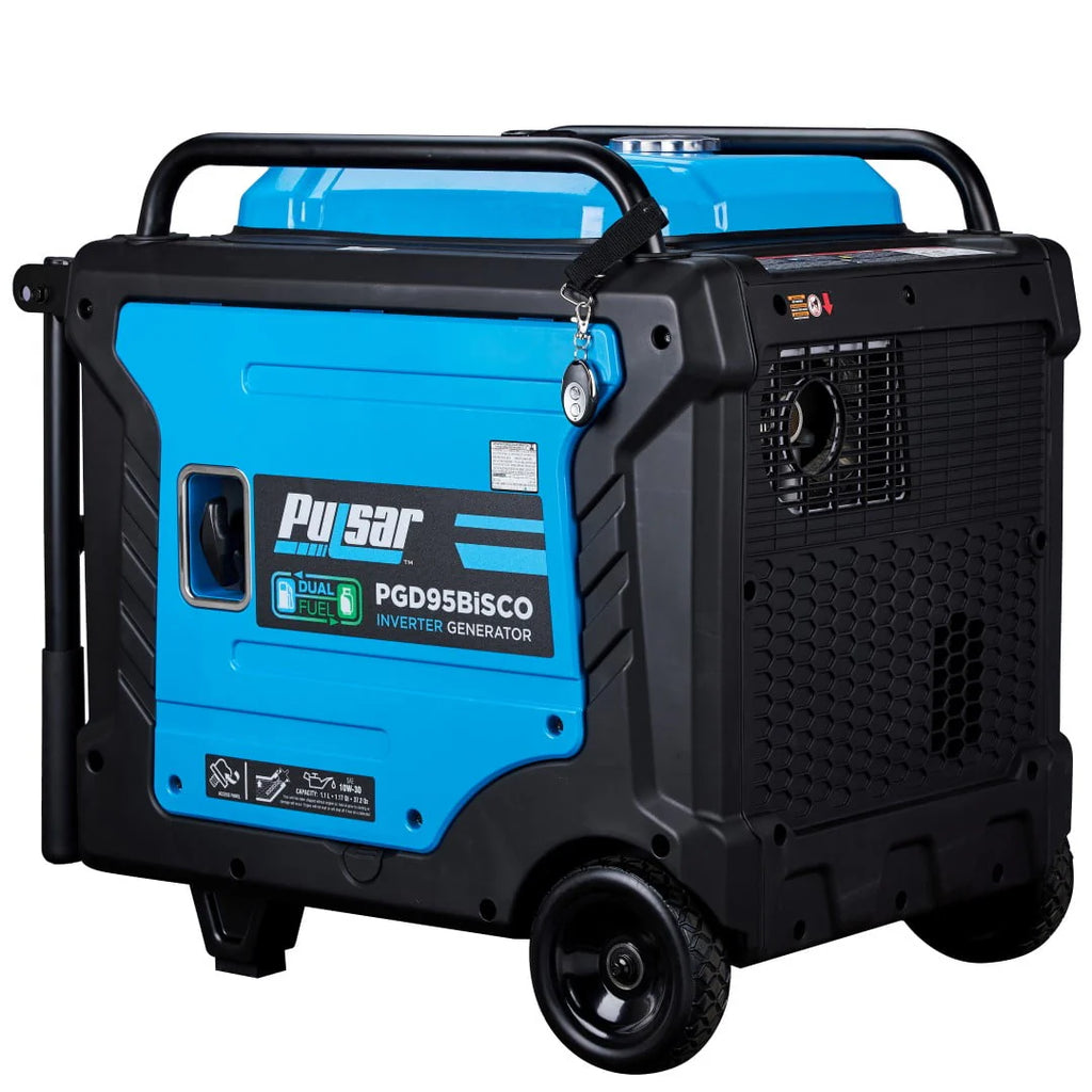 Pulsar 9,500 Watt Dual Fuel Inverter Generator with Remote Start L6111