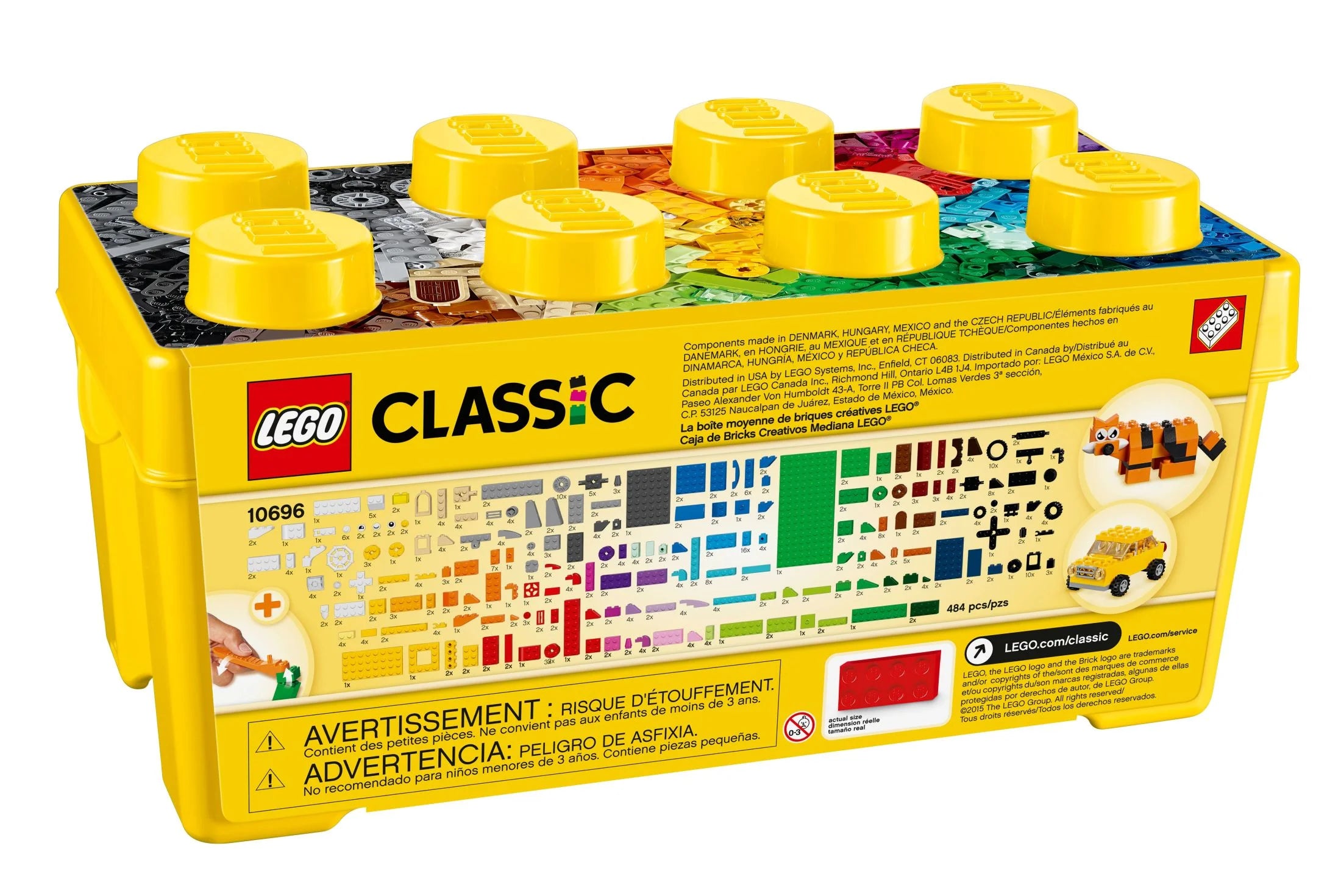 LEGO Classic Medium Creative Brick Box 10696 Building Toy Set with Storage Y227
