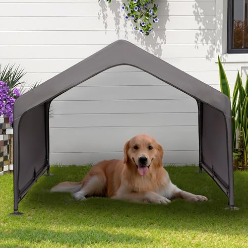 Dog Tent Outdoor Extra Large Waterproof Shade Shelter for Pets, Gray I68919