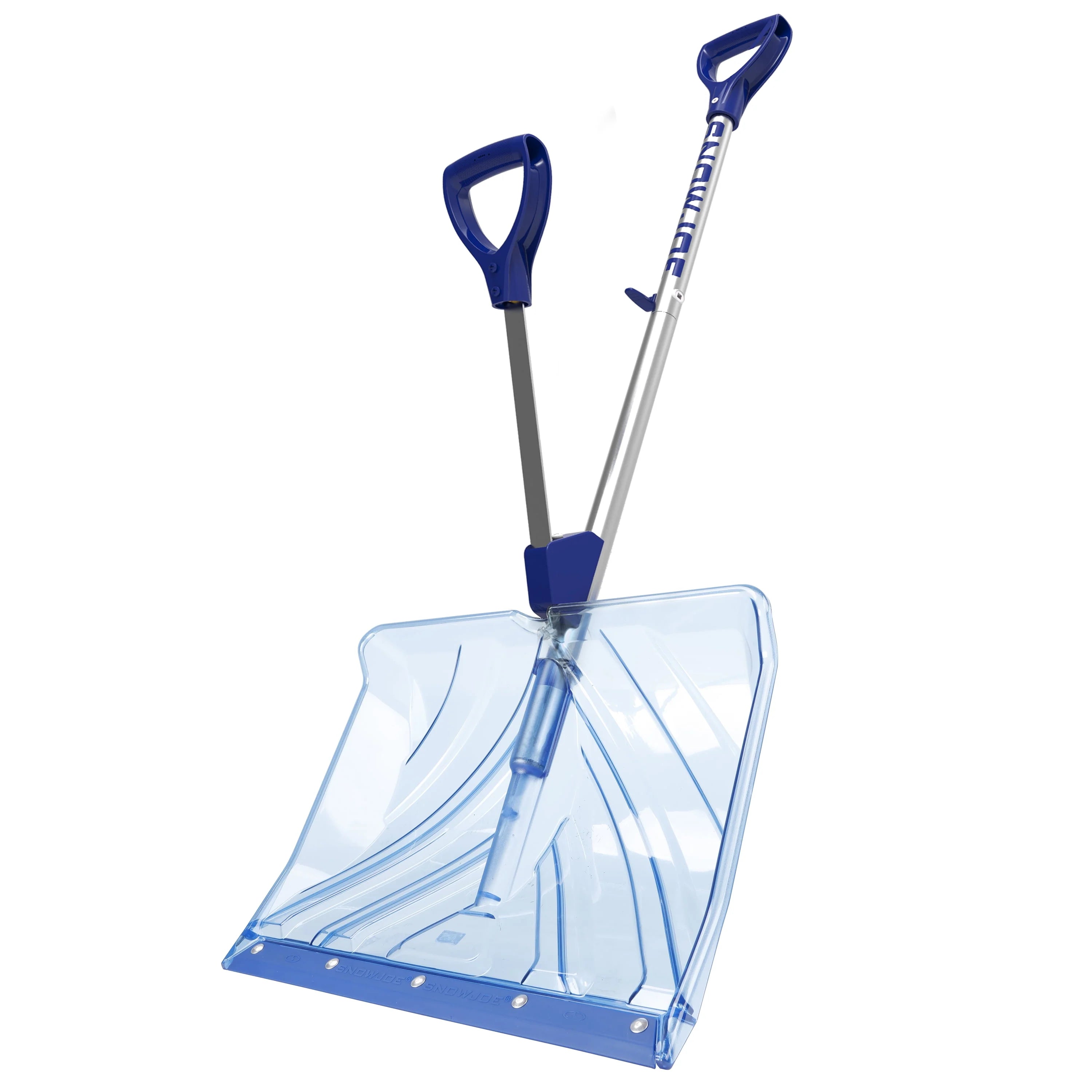 Snow Joe Shovelution Strain-Reducing Snow Shovel, 18-Inch Poly Blade L7115