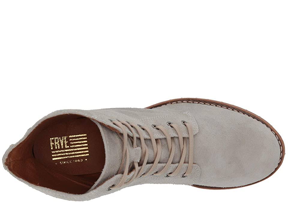 Frye Sabrina 6g Lace Up Boots White Sky Y150
