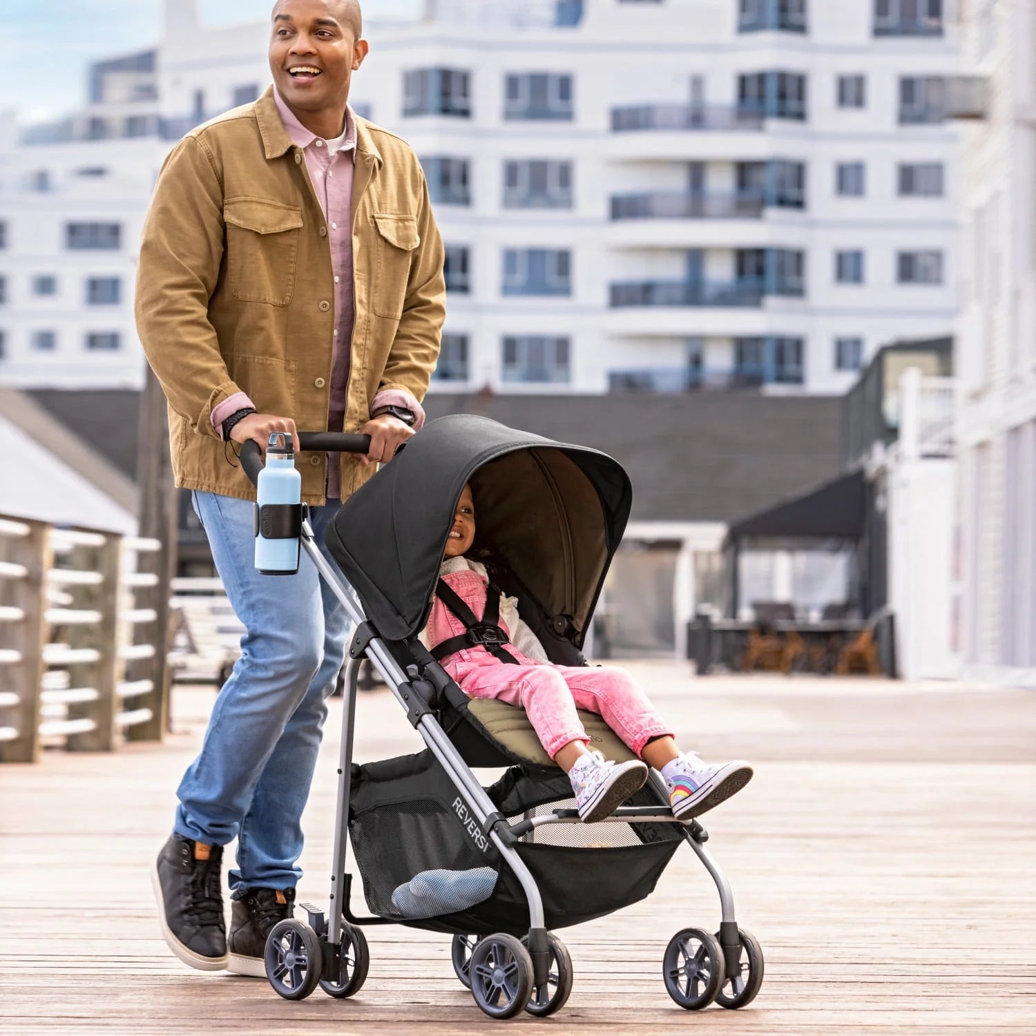 Evenflo Reversi Lightweight Reversible Stroller, Altair Black F135961
