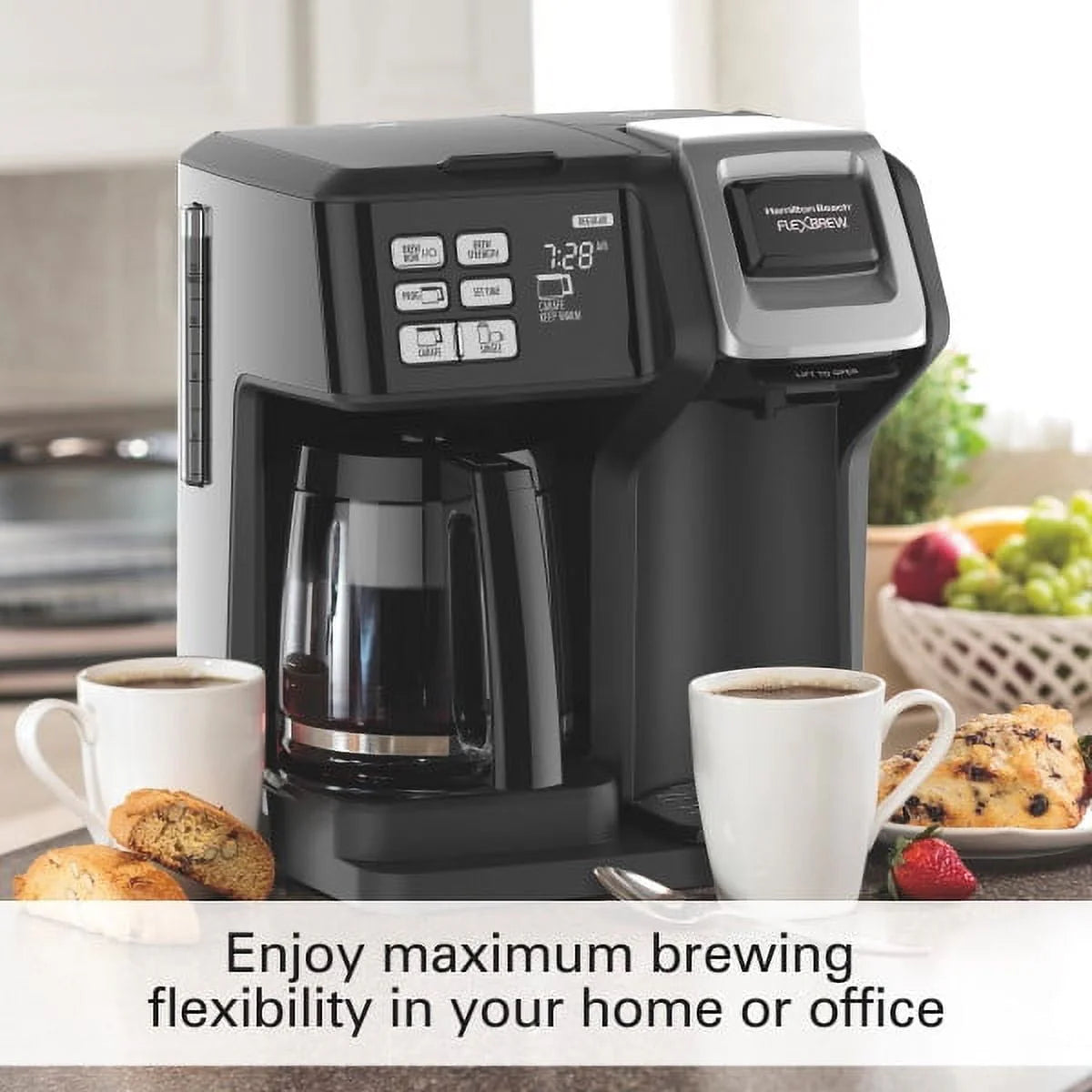 Hamilton Beach 49976 FlexBrew 2-Way Coffee Maker, Black O9259