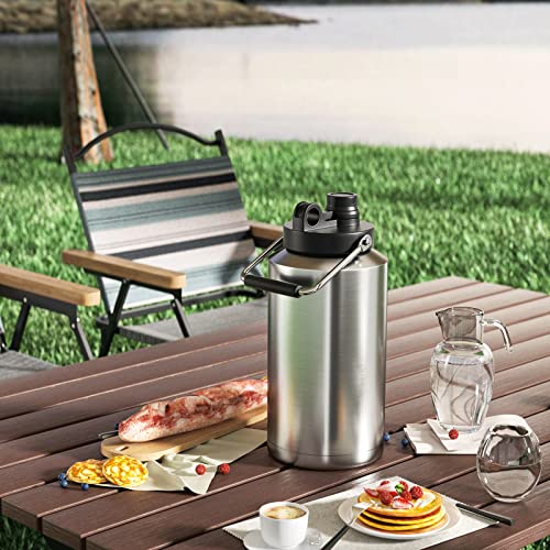 Kerilyn Insulated Gallon Jug 128oz Stainless Steel Double Vacuum Water Bottle M8713